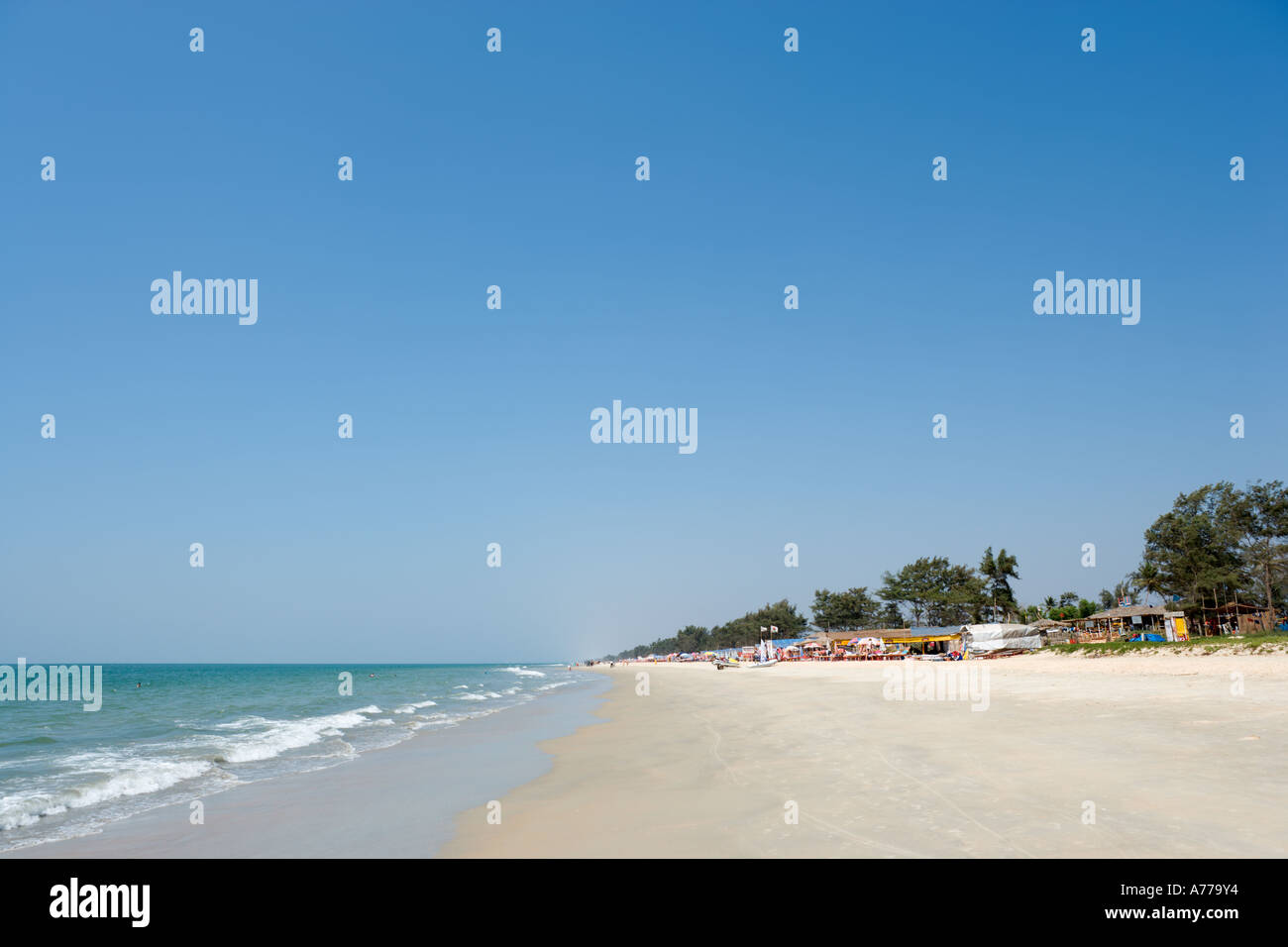 Mobor Beach, Colva, Goa Sud, Goa, India Foto Stock