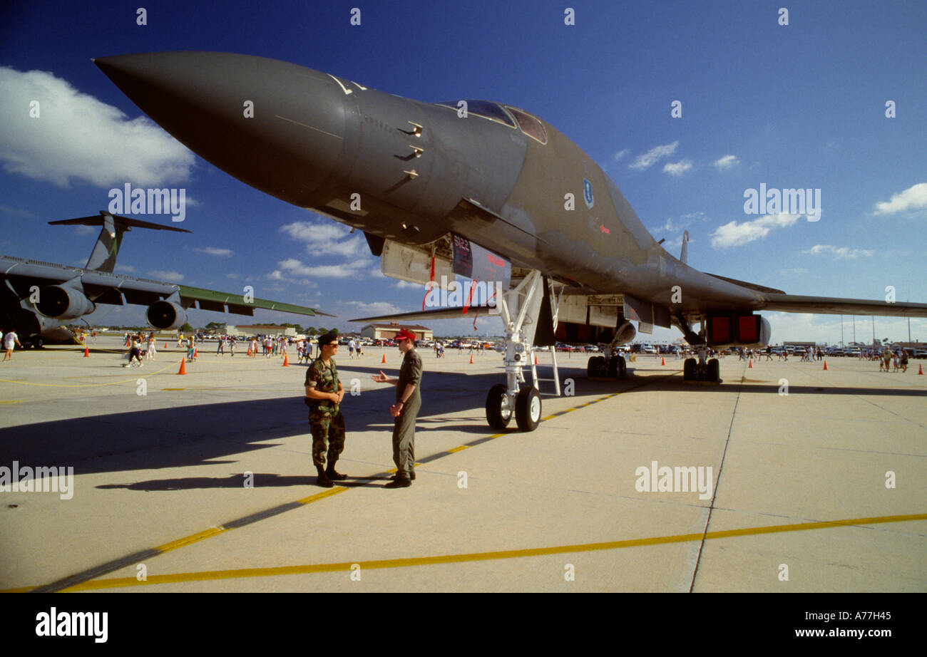 Rockwell B1B Lancer Swing Wing Bomber airshow a Foto Stock