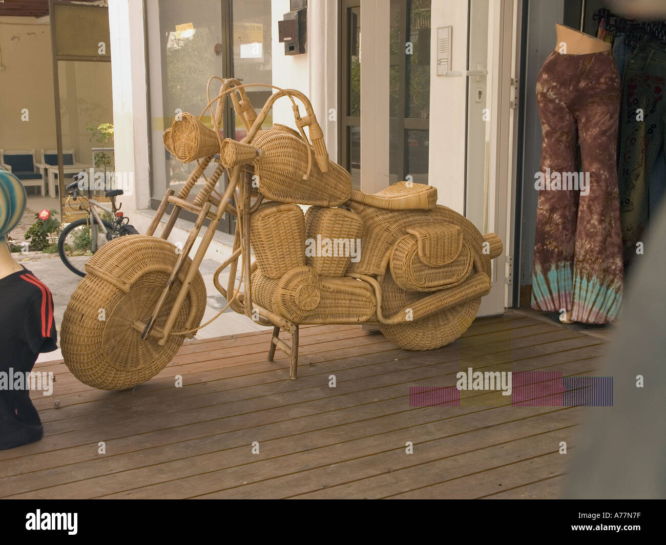 Un basket weave Harley Davidson Foto Stock