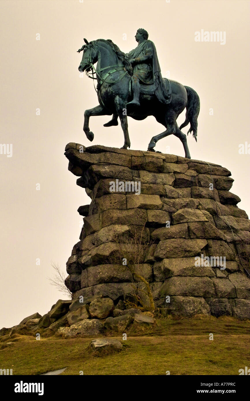 Il 'Copper Horse' statua di Re Giorgio III, Windsor Great Park Foto Stock
