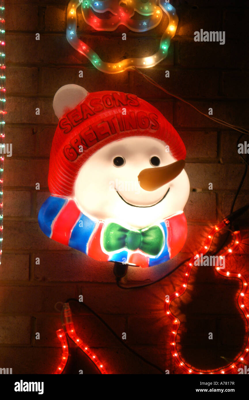 Le luci di Natale Foto Stock
