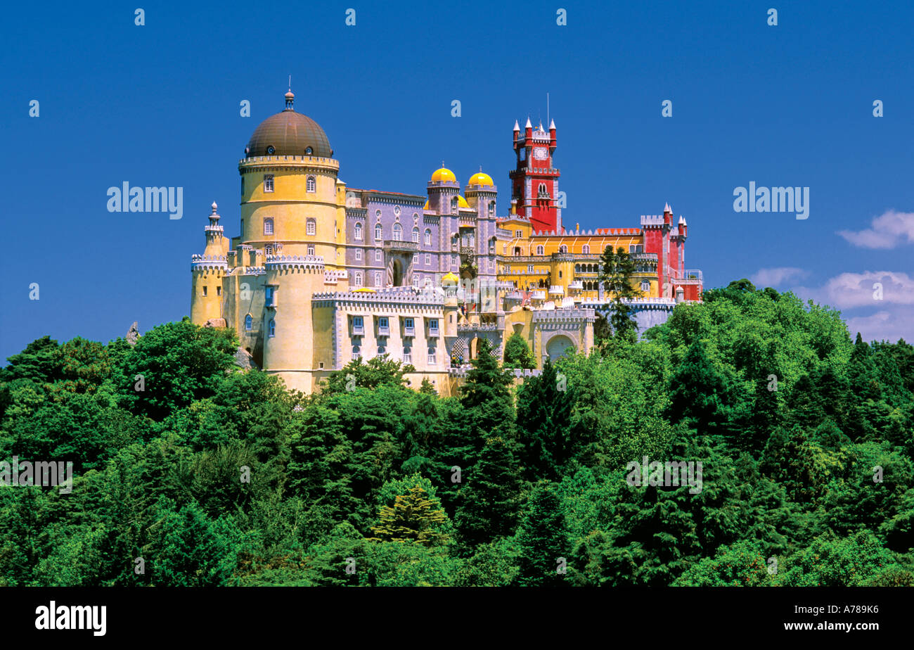 Palace Palacio da Pena Sintra Portogallo Europa Foto Stock