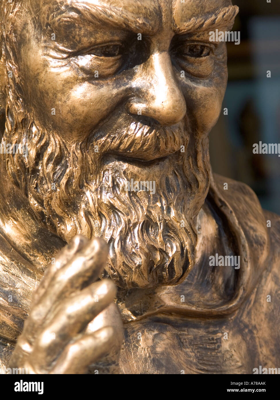 Padre santo, San Pio da Pietralcina, statua verticale artwork Foto Stock