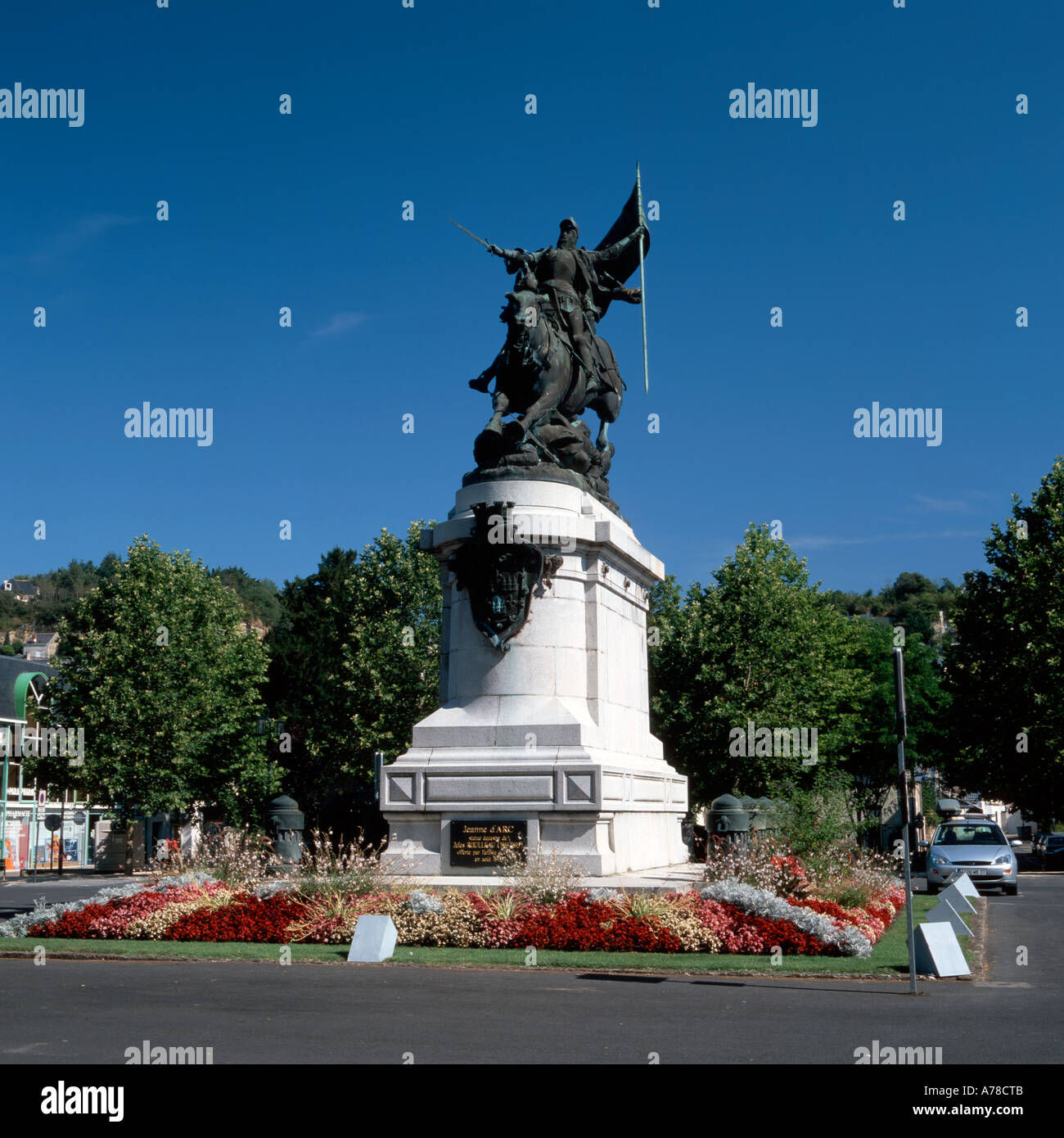 Statua di Giovanna d Arco Chinon Indre-et-Loire Centre Francia Foto Stock