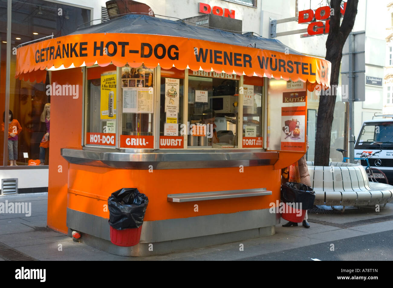 Salame cavalletto centrale di Vienna Austria UE Foto Stock