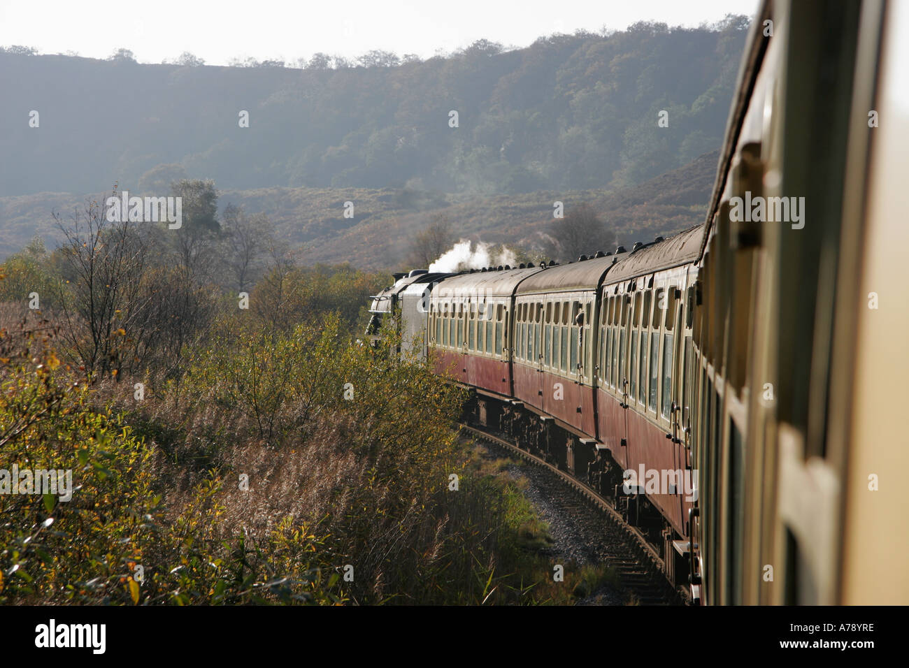 North York Moors railway, North Yorkshire, Inghilterra Foto Stock