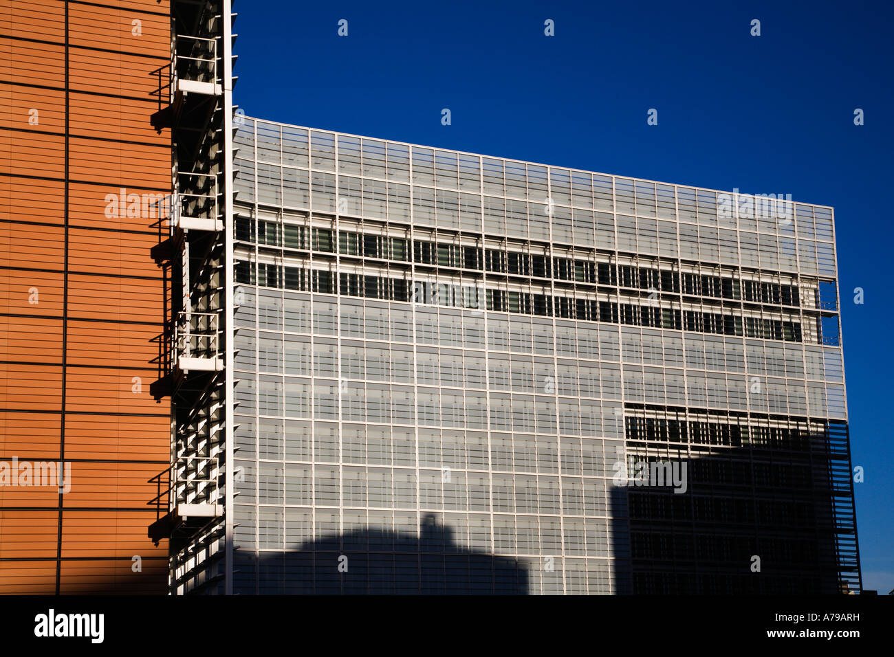 Il Berlaymont Commissione europea edificio nel quartiere europeo di Bruxelles, in Belgio Foto Stock