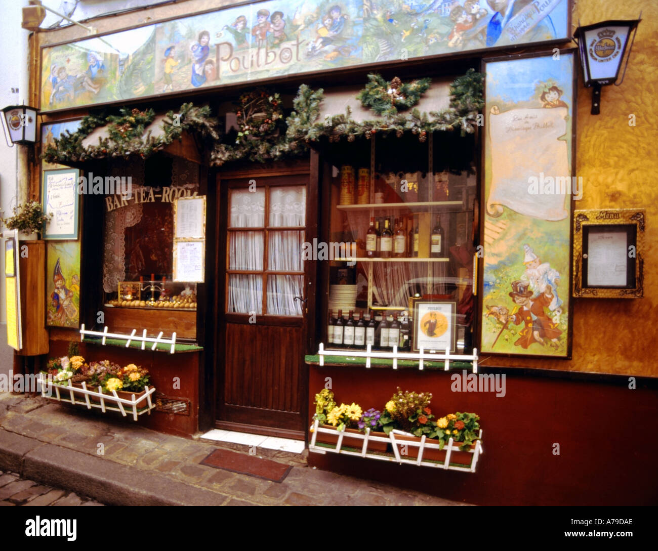 Francia paris montmartre poulbot bar sala da tè Foto Stock