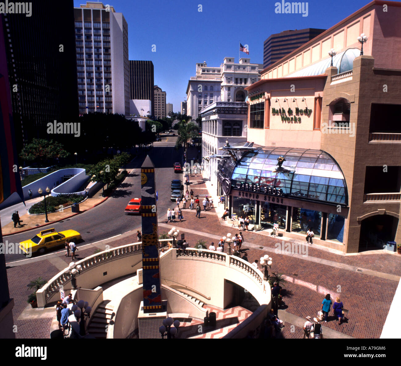 San Diego Westfield Horton Plaza Shopping Mall USA Foto Stock