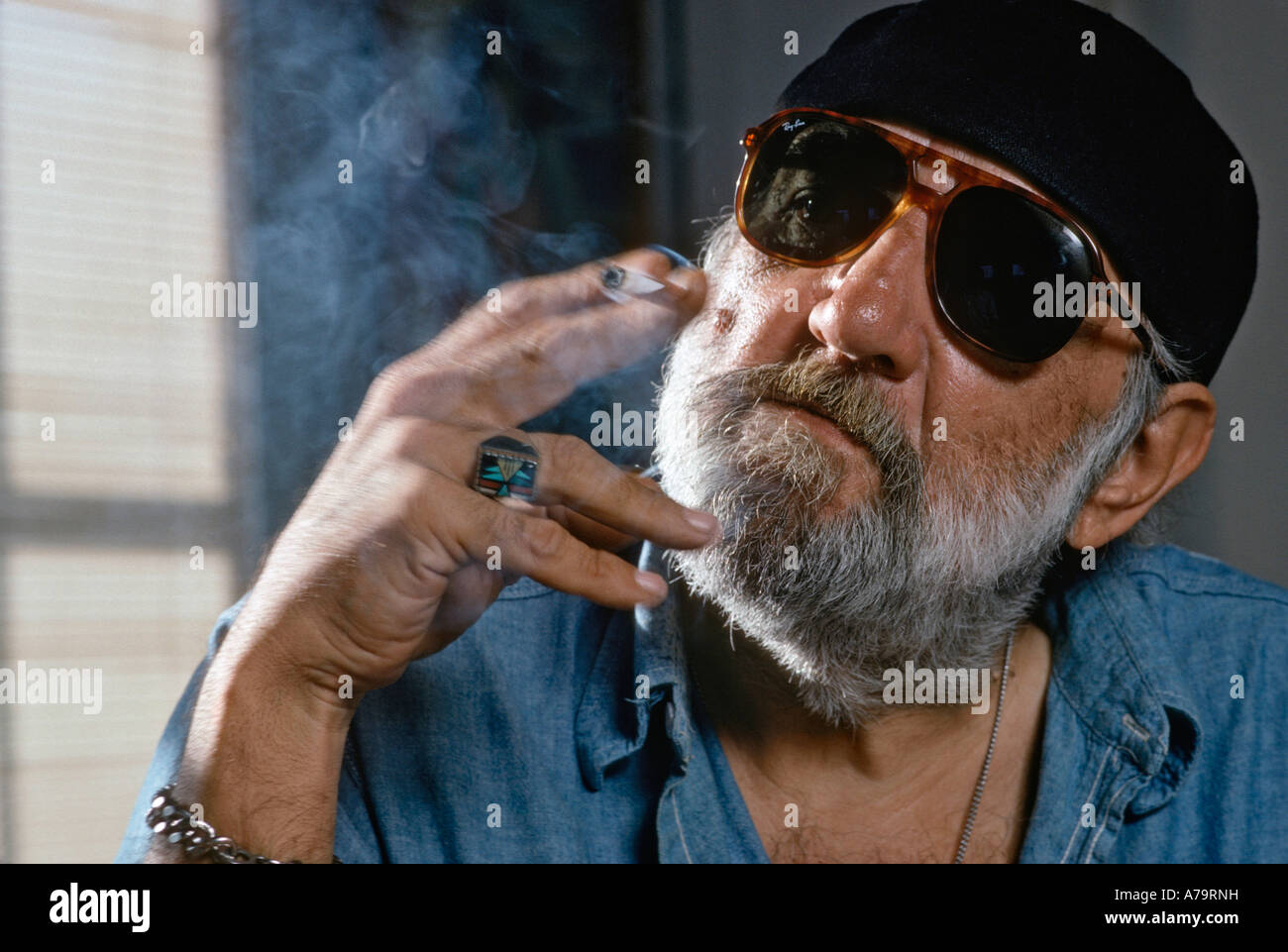 Pittore scultore nel suo studio di Sant Agostino Florida USA Foto Stock