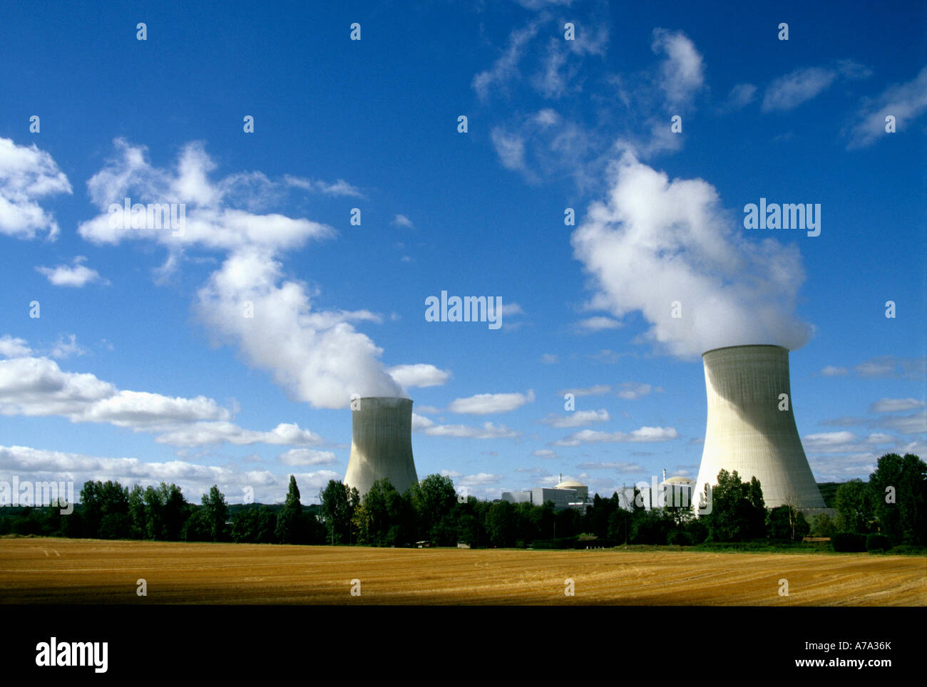 Centrale nucleare in Francia Foto Stock