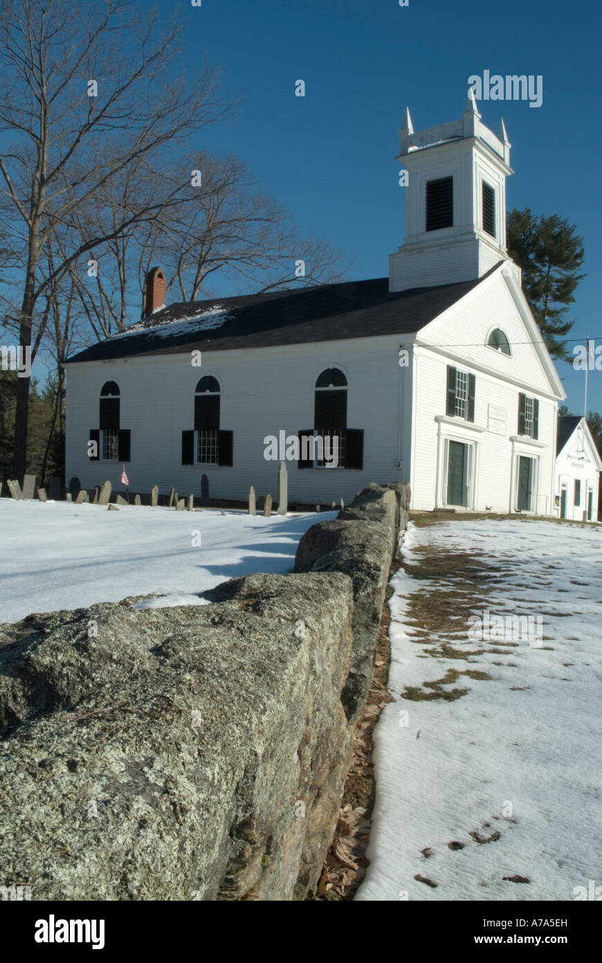 Storico quartiere di Kensington New Hampshire USA che è parte della Nuova Inghilterra Foto Stock