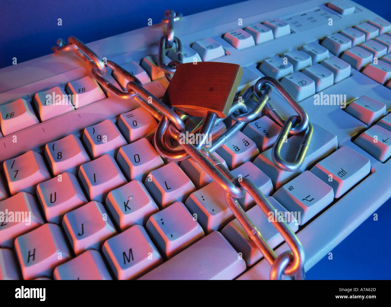 Bloccata la tastiera del computer Foto Stock