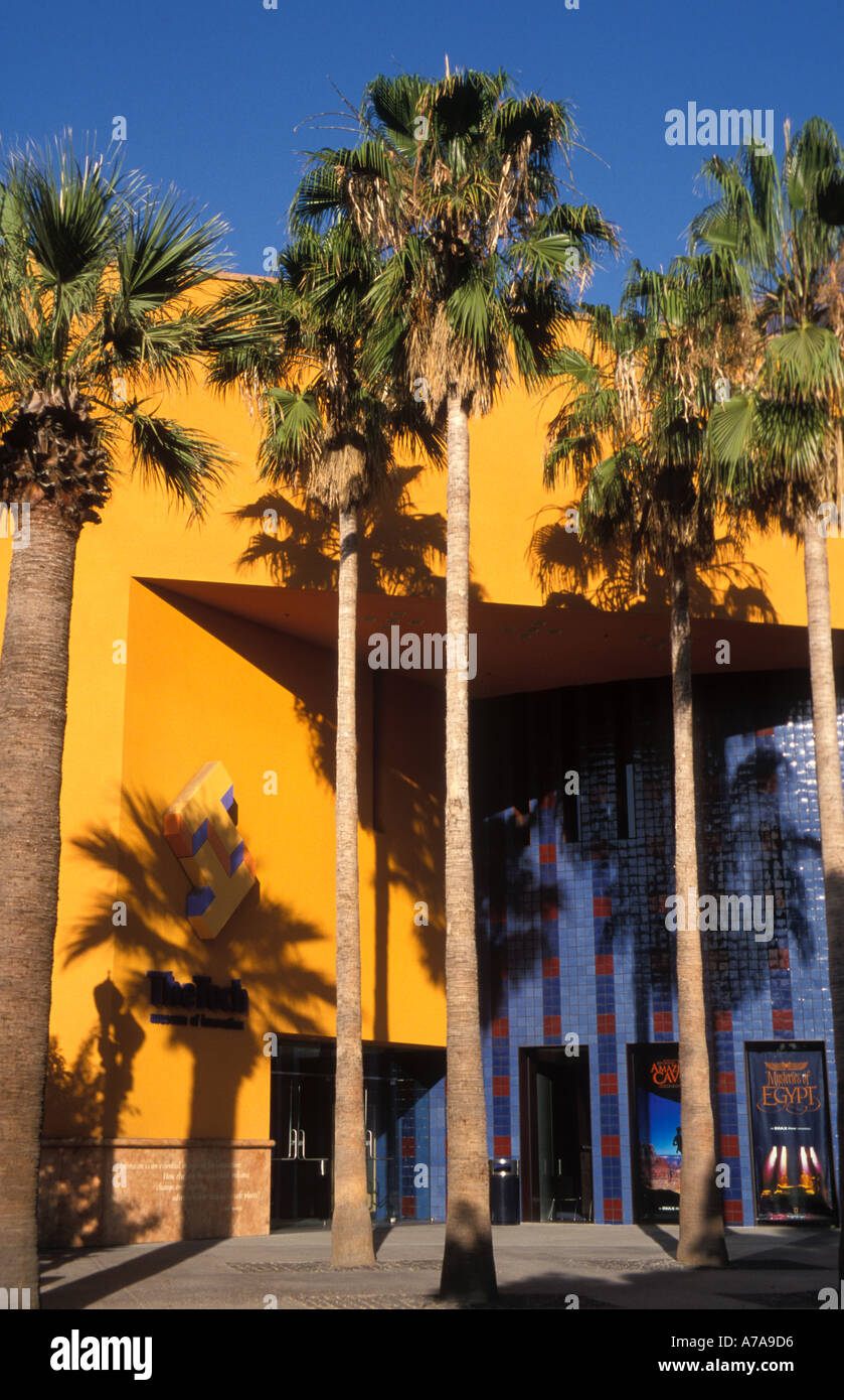 California San Jose Il Tech Museum of Innovation ingresso esterno Foto Stock