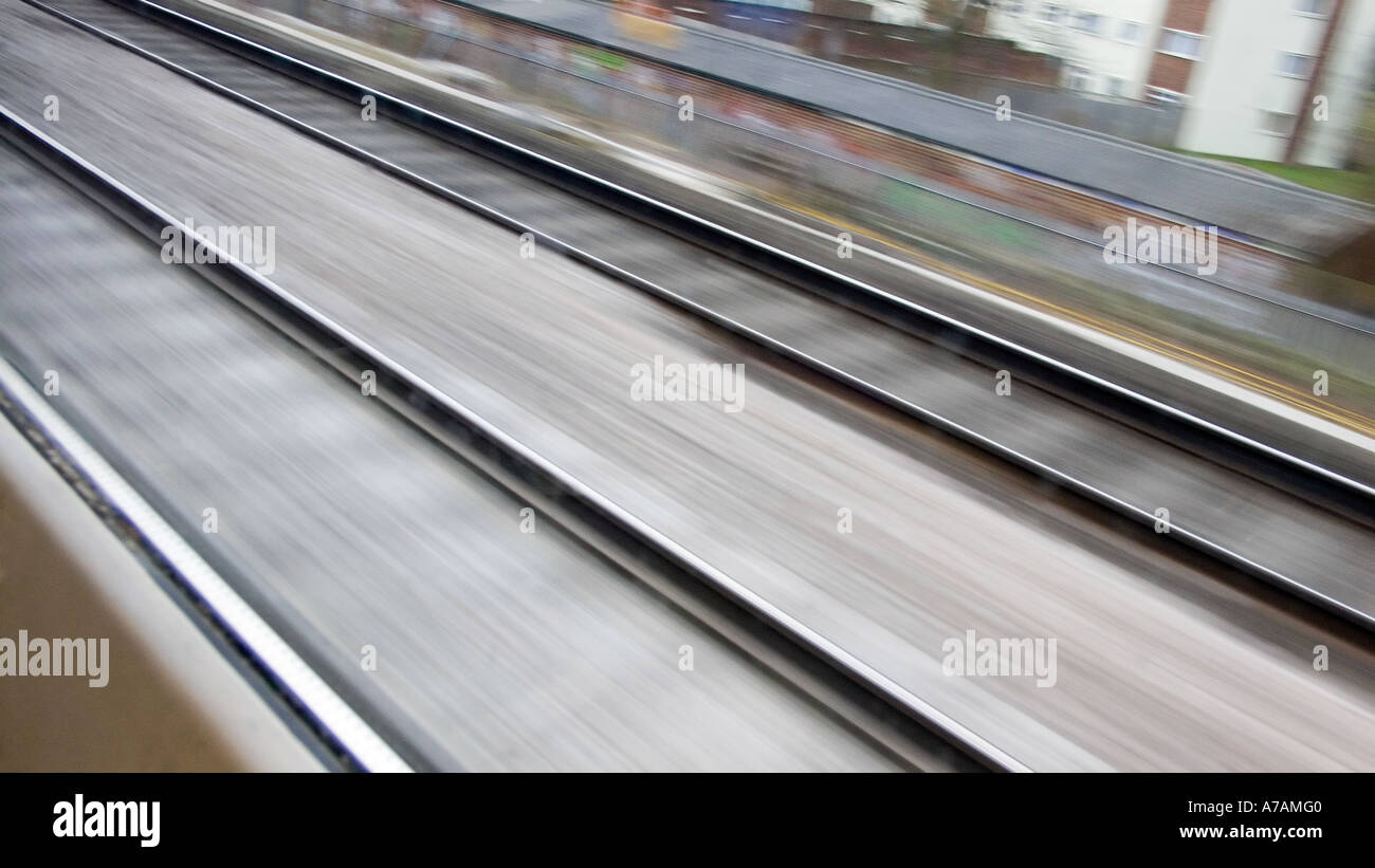 I binari ferroviari- Paddington a Didcot Foto Stock