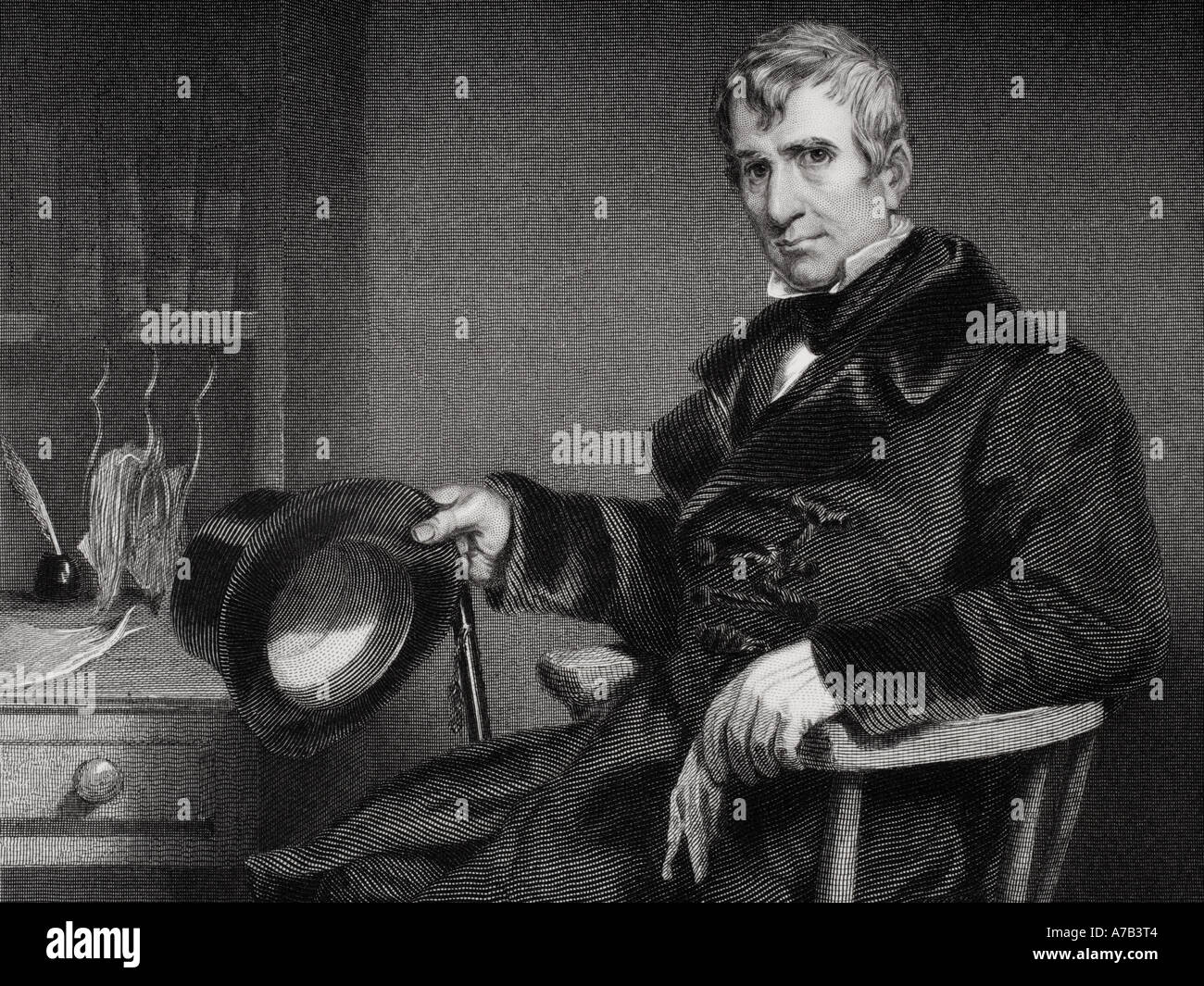 William Henry Harrison, 1773 -1841. American ufficiale militare, politico e IX presidente degli Stati Uniti. Foto Stock