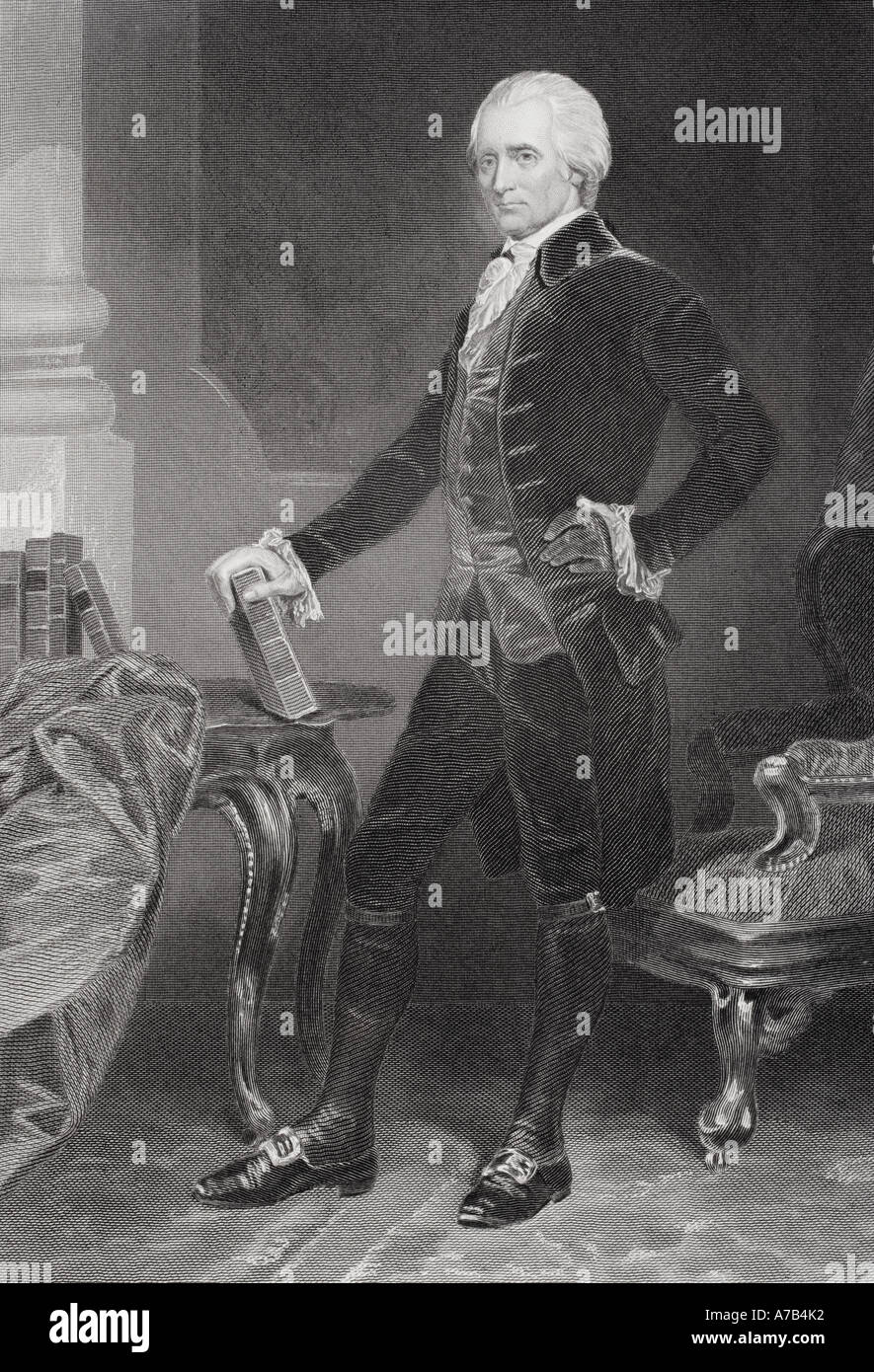 Richard Henry Lee, 1732 - 1794. Aristocratico americano e primo senatore americano per lo stato della Virginia. Foto Stock