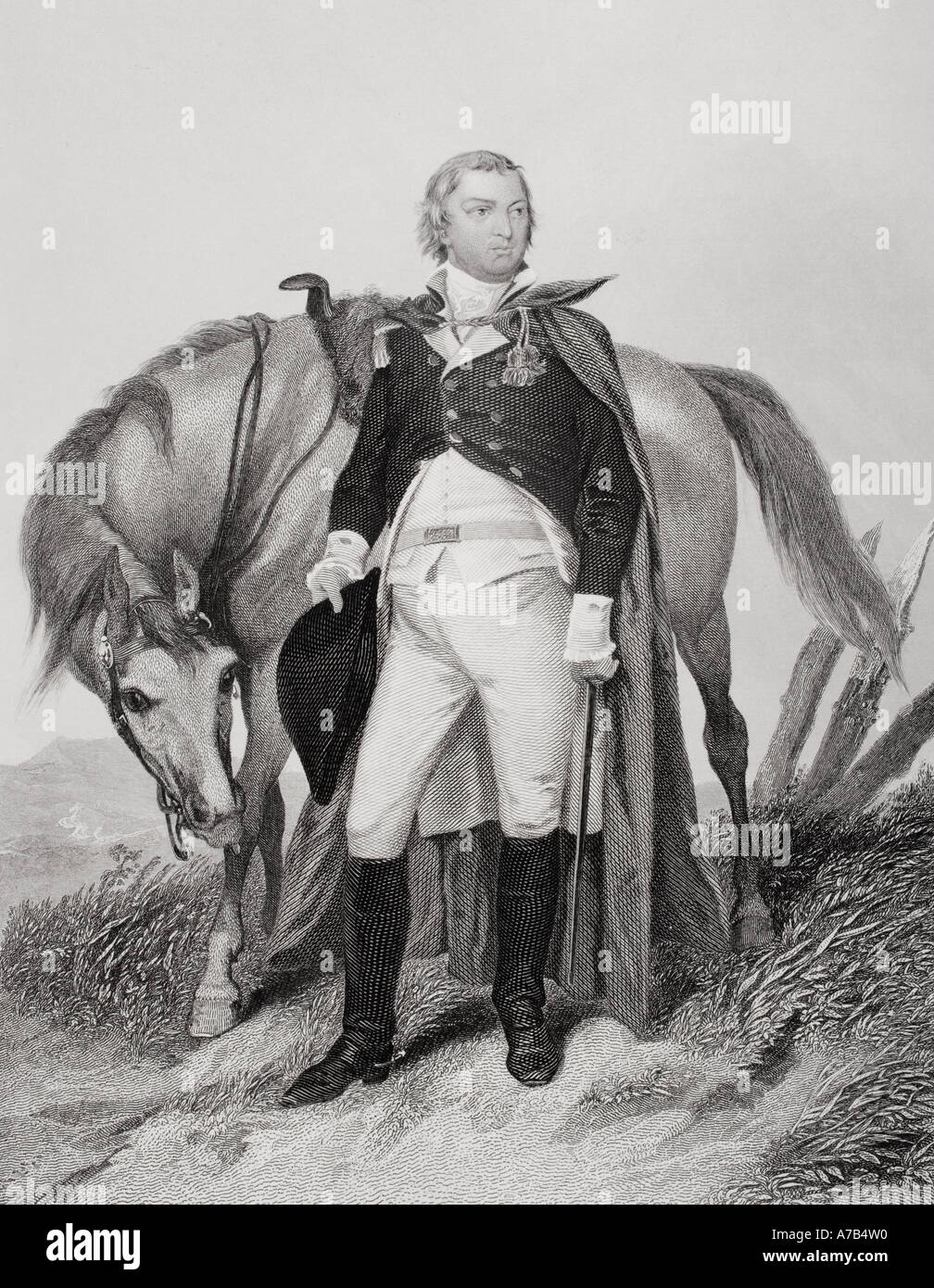 Nathanael Greene, 1742 - 1786. Il maggiore generale dell'esercito continentale nella guerra rivoluzionaria americana. Foto Stock