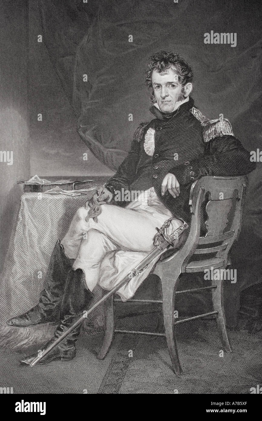 David Porter, 1780 - 1843. American naval officer nella guerra del 1812 Foto Stock