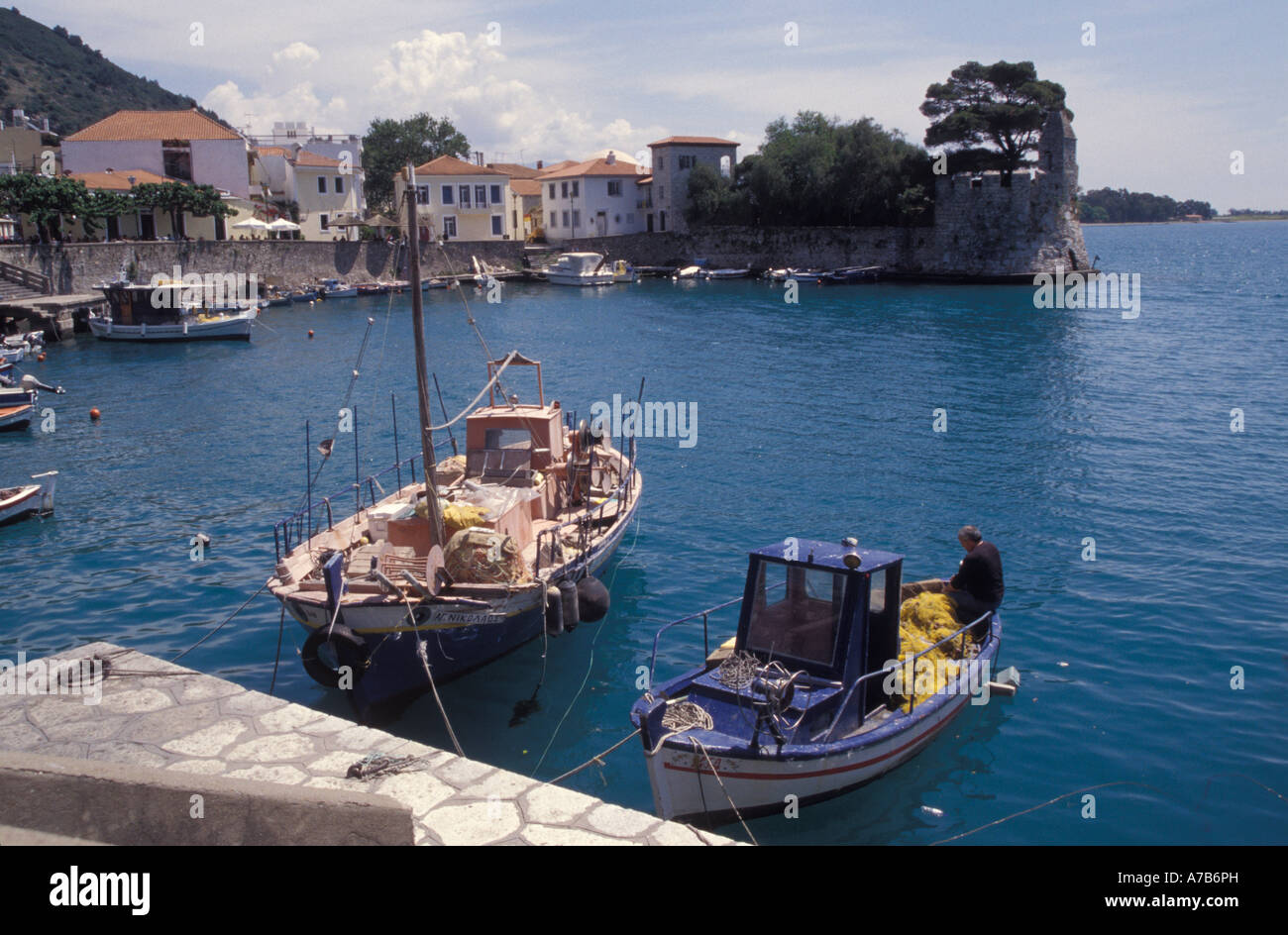 Grecia Caption locale Atene Kammena Voula barche Foto Stock