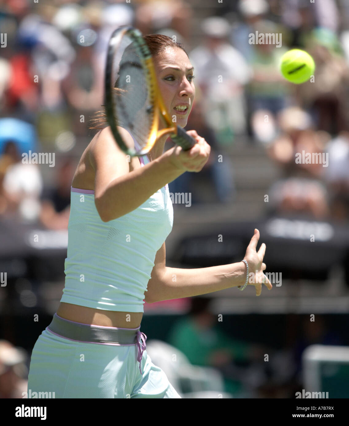 Anastasia MYSKINA dalla Russia a competere in ASB Classic il torneo di tennis di Auckland Nuova Zelanda lunedì 1 gennaio 2007 Foto Stock