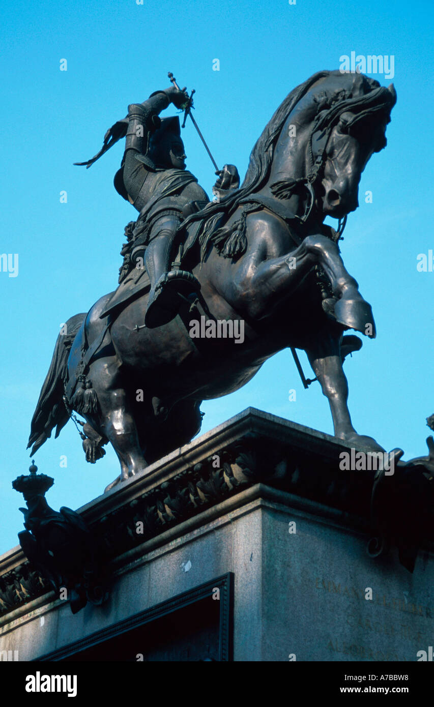 Statua equestre di Torino Foto Stock