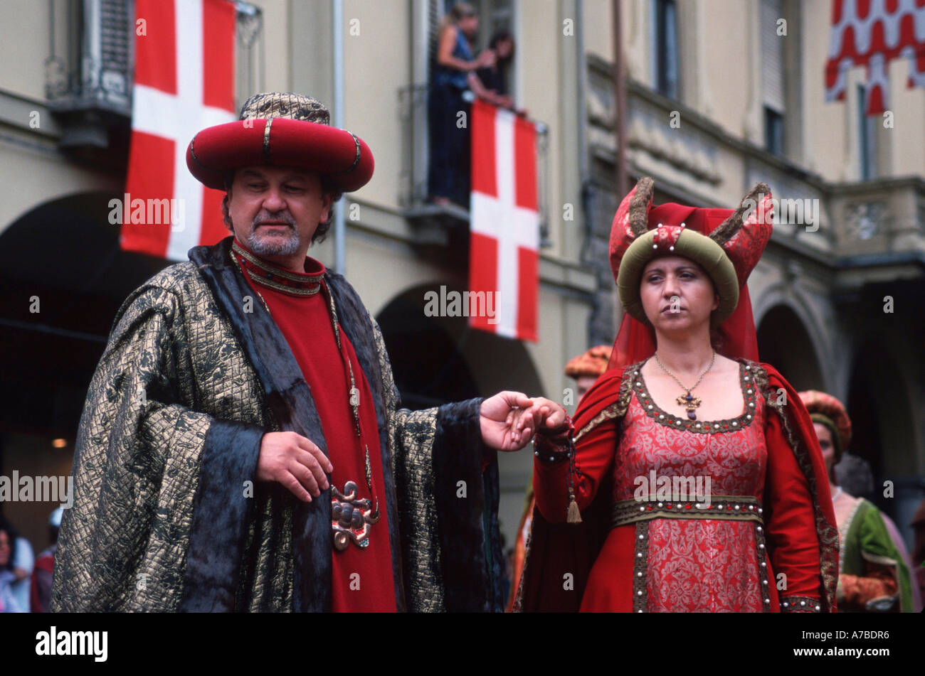 Sfilata Palio di Asti Foto Stock