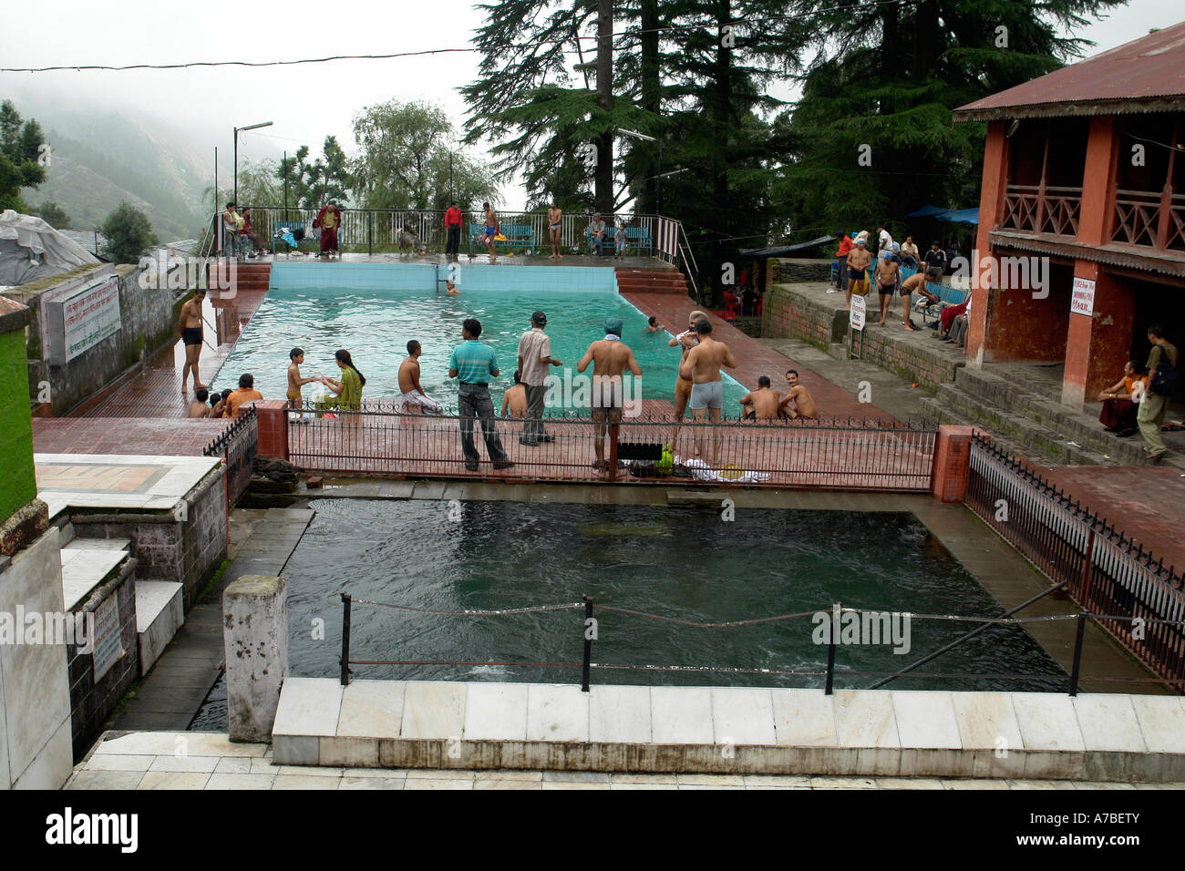 bagni al Dalai Lama ed Foto Stock