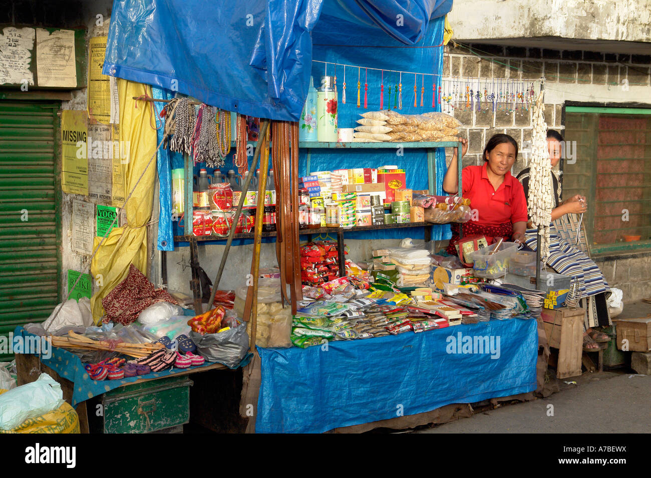 Il negozio di alimentari - mcleod ganj Foto Stock