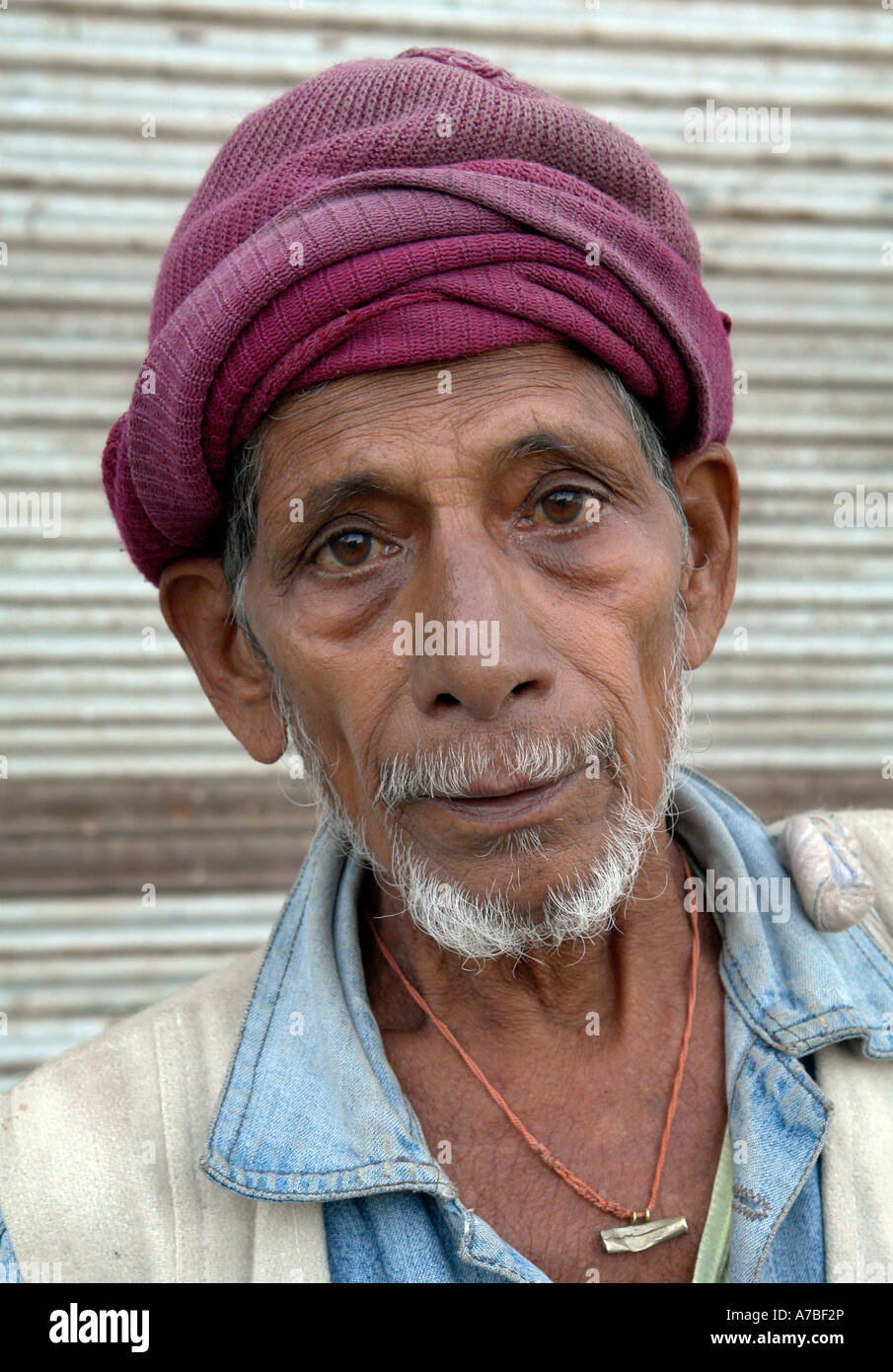 Ritratto maschile a mcleod ganj Foto Stock