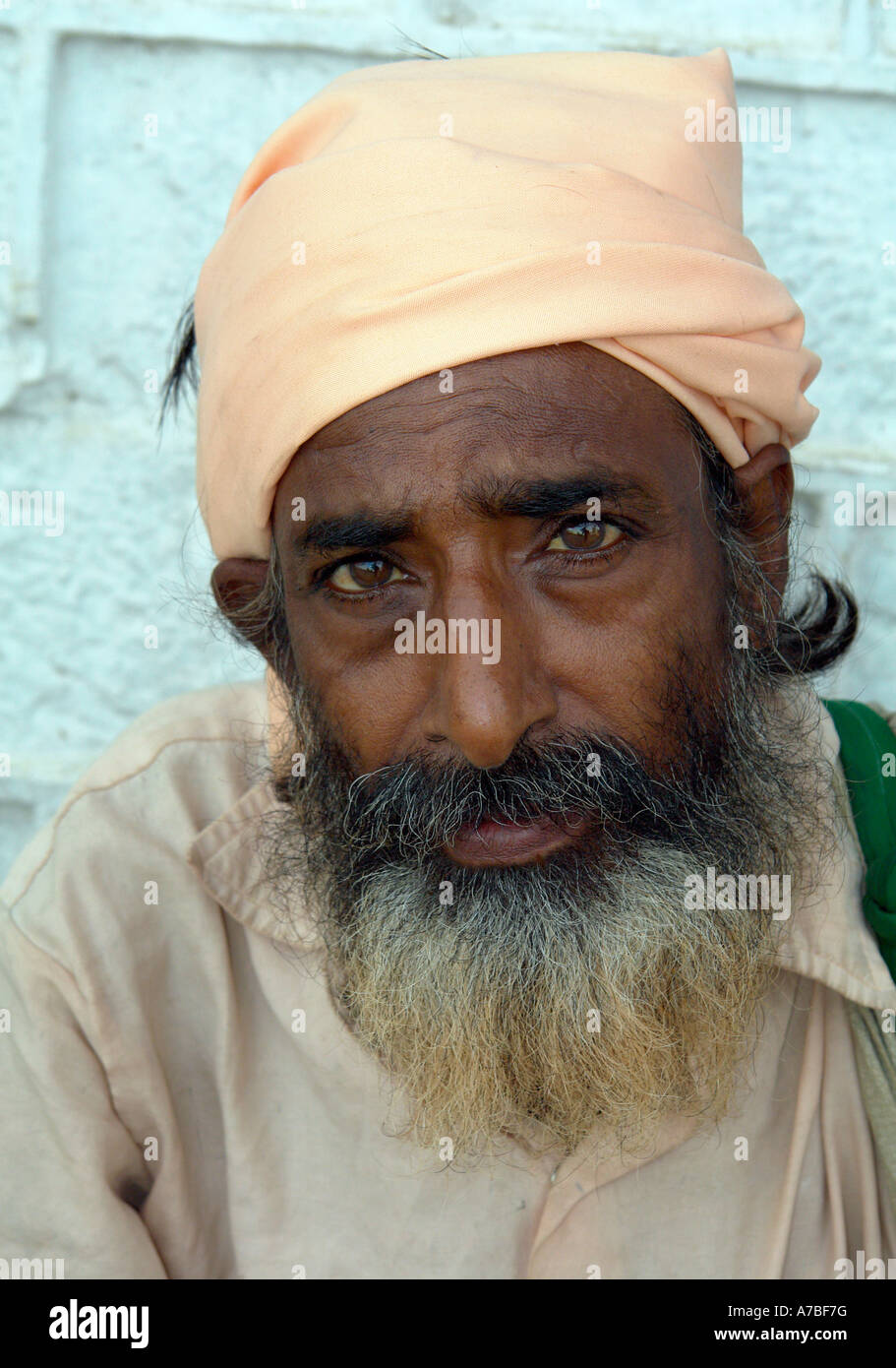 Ritratto maschile a mcleod ganj - India Foto Stock