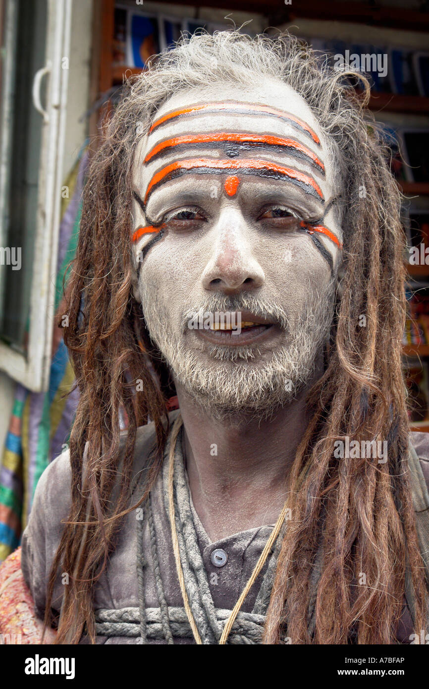 Uomo Santo mcleod ganj Foto Stock