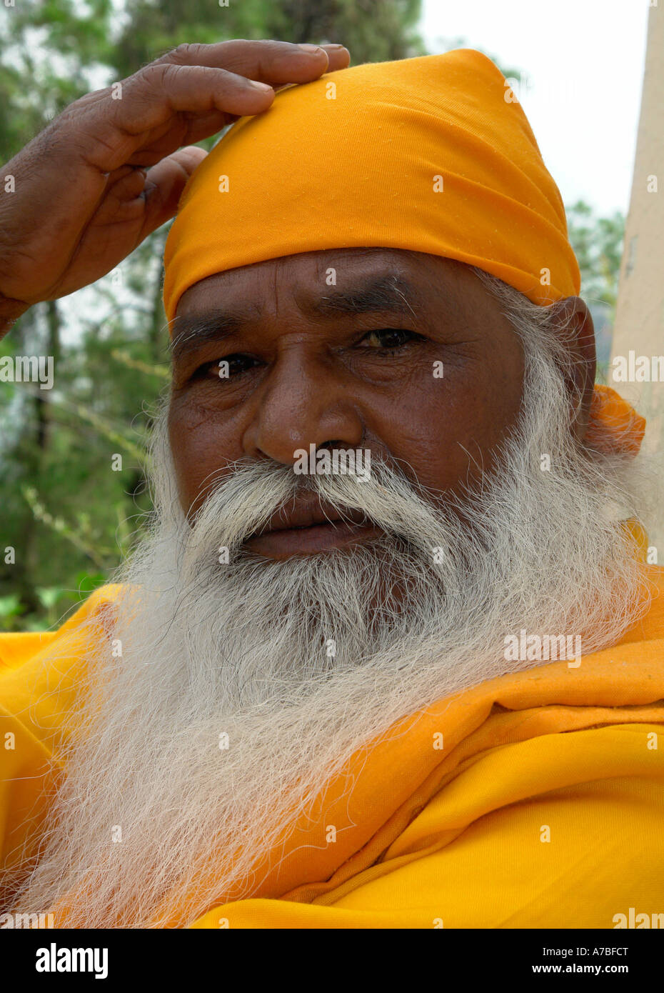 Uomo santo a bhagsu Foto Stock