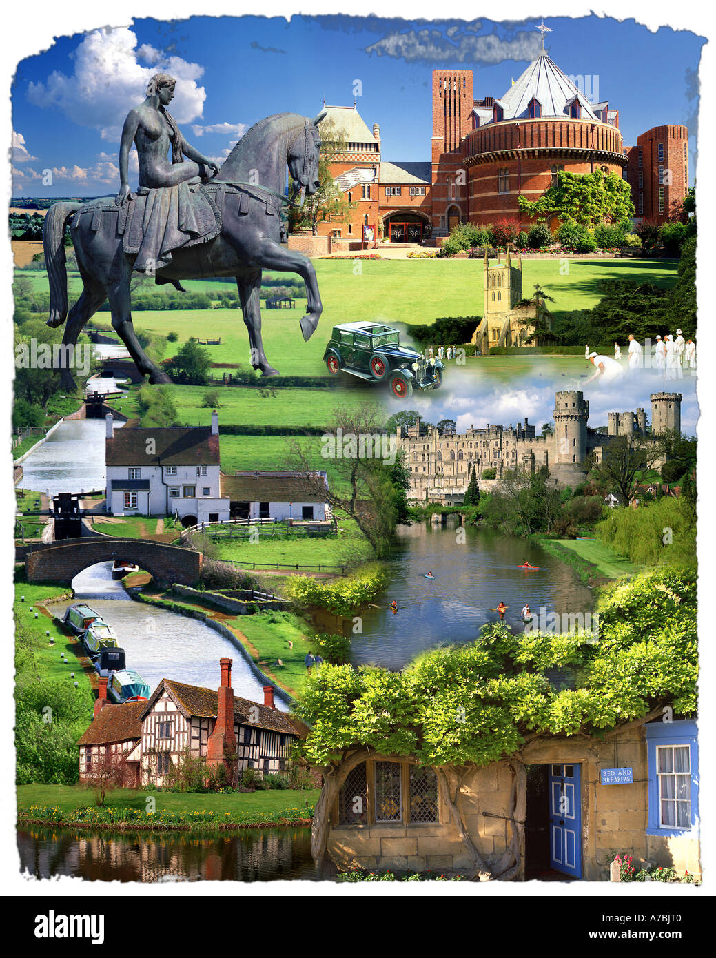 GB - il cuore dell'Inghilterra: Shakespeare Concetto di paese Foto Stock