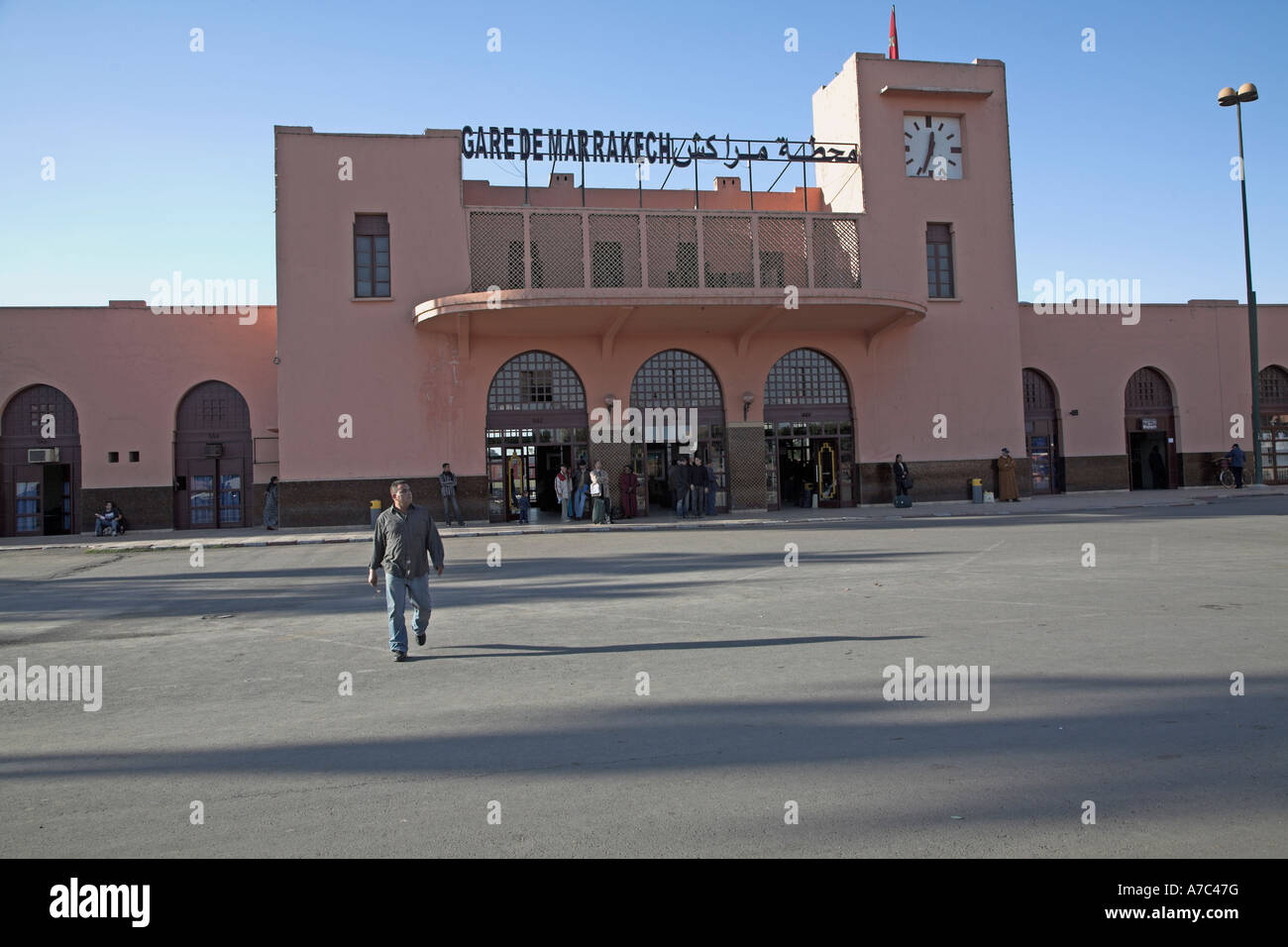 Gare de Marrakech stazione ferroviaria Marrakech, Marocco, Africa del nord Foto Stock