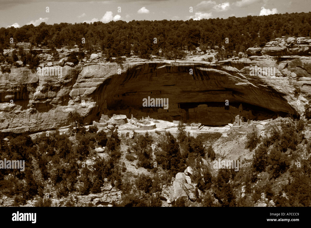 Il Parco Nazionale di Mesa Verde Colorado USA Foto Stock