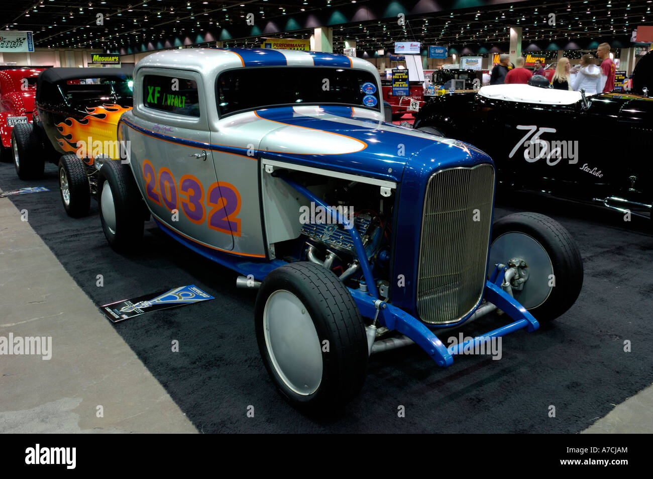 1932 Ford Coupe del 2007 a Detroit Autorama Hot Rod show di Detroit Michigan STATI UNITI Foto Stock