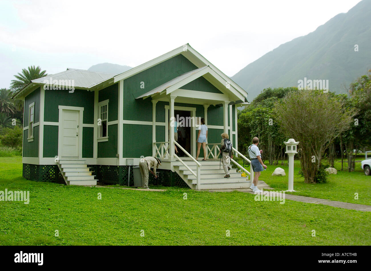 Kalaupapa molokai hawaii lebbrosario Foto Stock