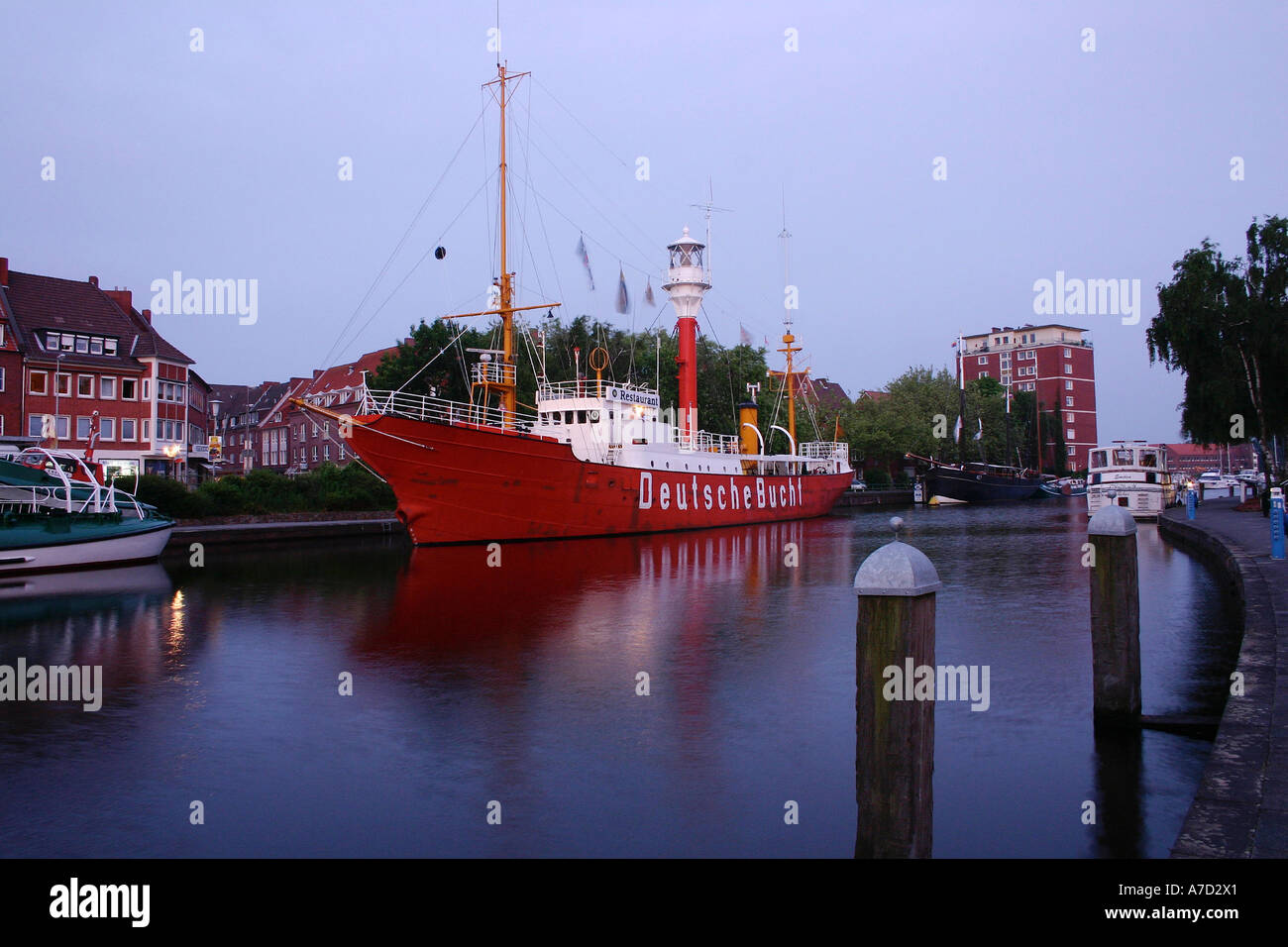 4122 Germania Bassa Sassonia navi museo nella città di Emden Foto Stock