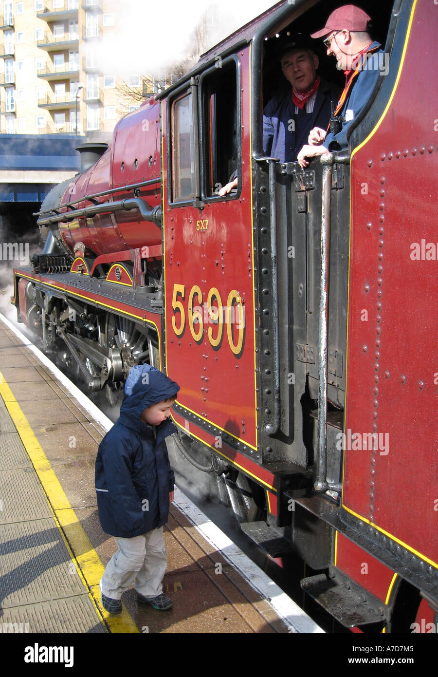 Treno a vapore alla stazione di Marylebone Londra UK - 1 Foto Stock