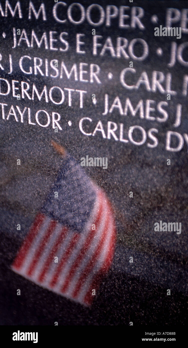 Vietnam Veterans Memorial a Washington D C Foto Stock