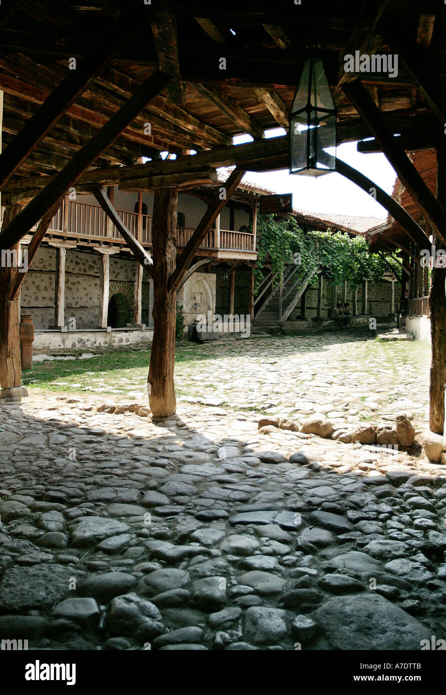 Rojen monastero cristiano ortodosso di vecchia architettura rurale village città patrimonio Melnik storica Repubblica Bulgaria Foto Stock