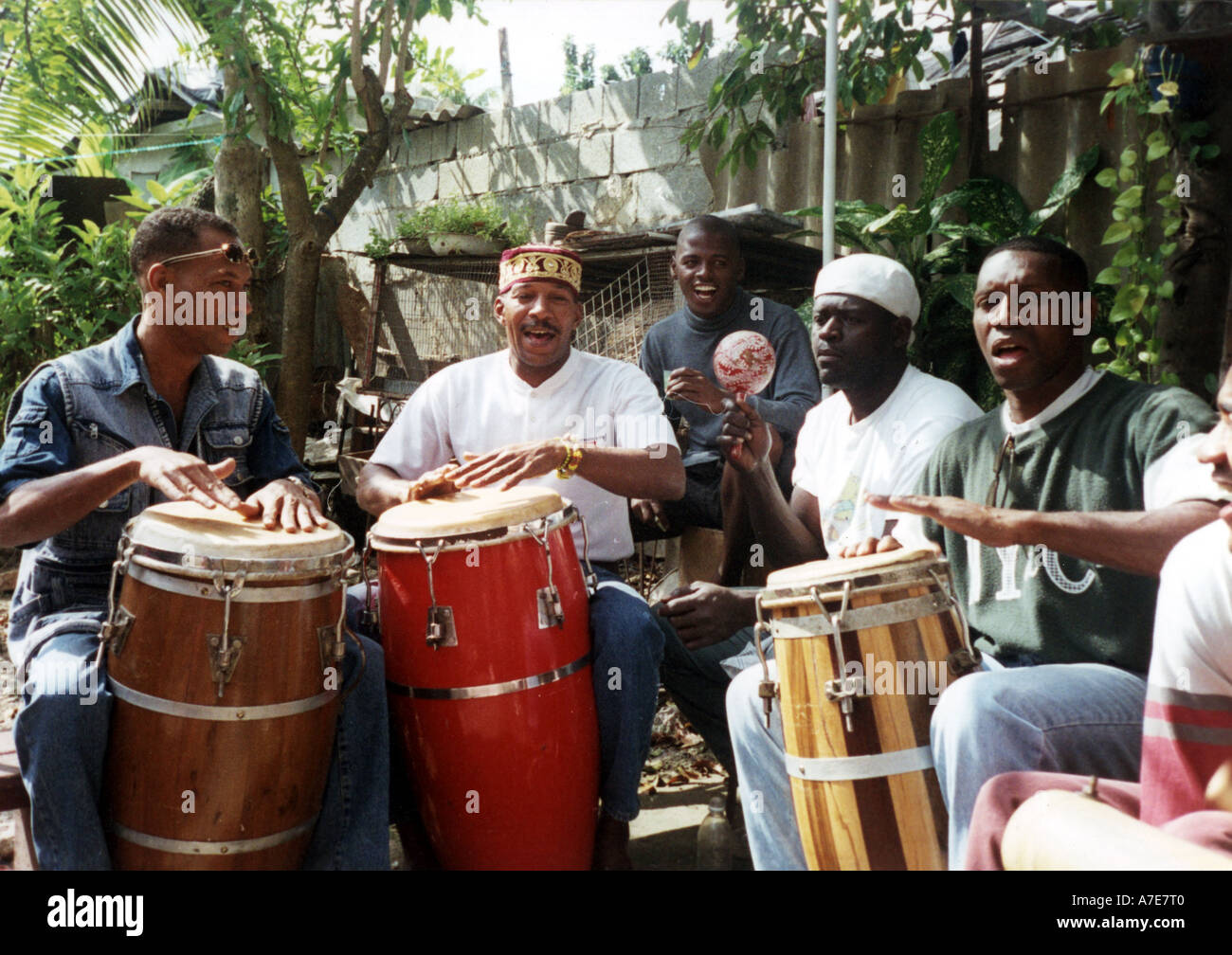 CUBA musicisti di strada a l'Avana. Foto Tony Gale Foto Stock