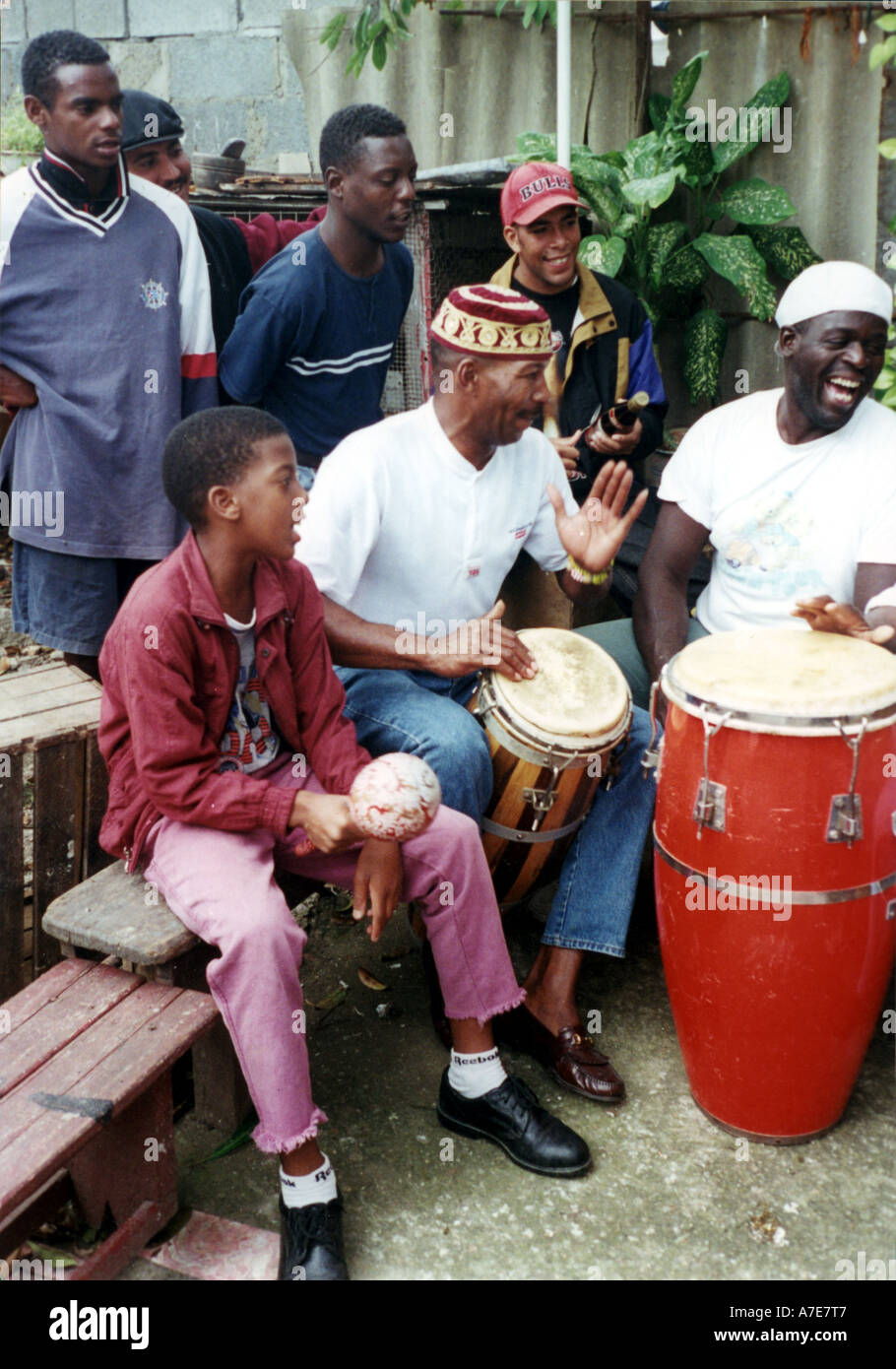 CUBA musicisti di strada a l'Avana. Foto Tony Gale Foto Stock