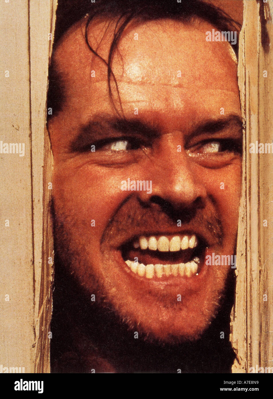 Il SHINING Jack Nicholson nel 1980 film Warner Foto Stock