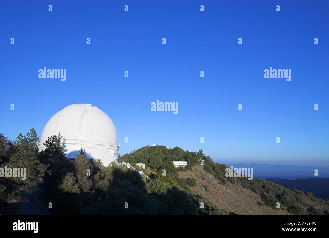 Shane 120 pollici riflettore dome, Lick Observatory, Mt Hamilton, San Jose, California, Stati Uniti (gennaio 2007) Foto Stock