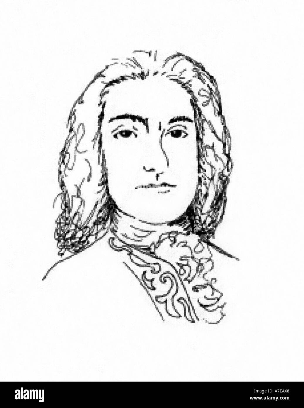 JOHANN PACHELBEL del compositore tedesco 1653 1706 Foto Stock
