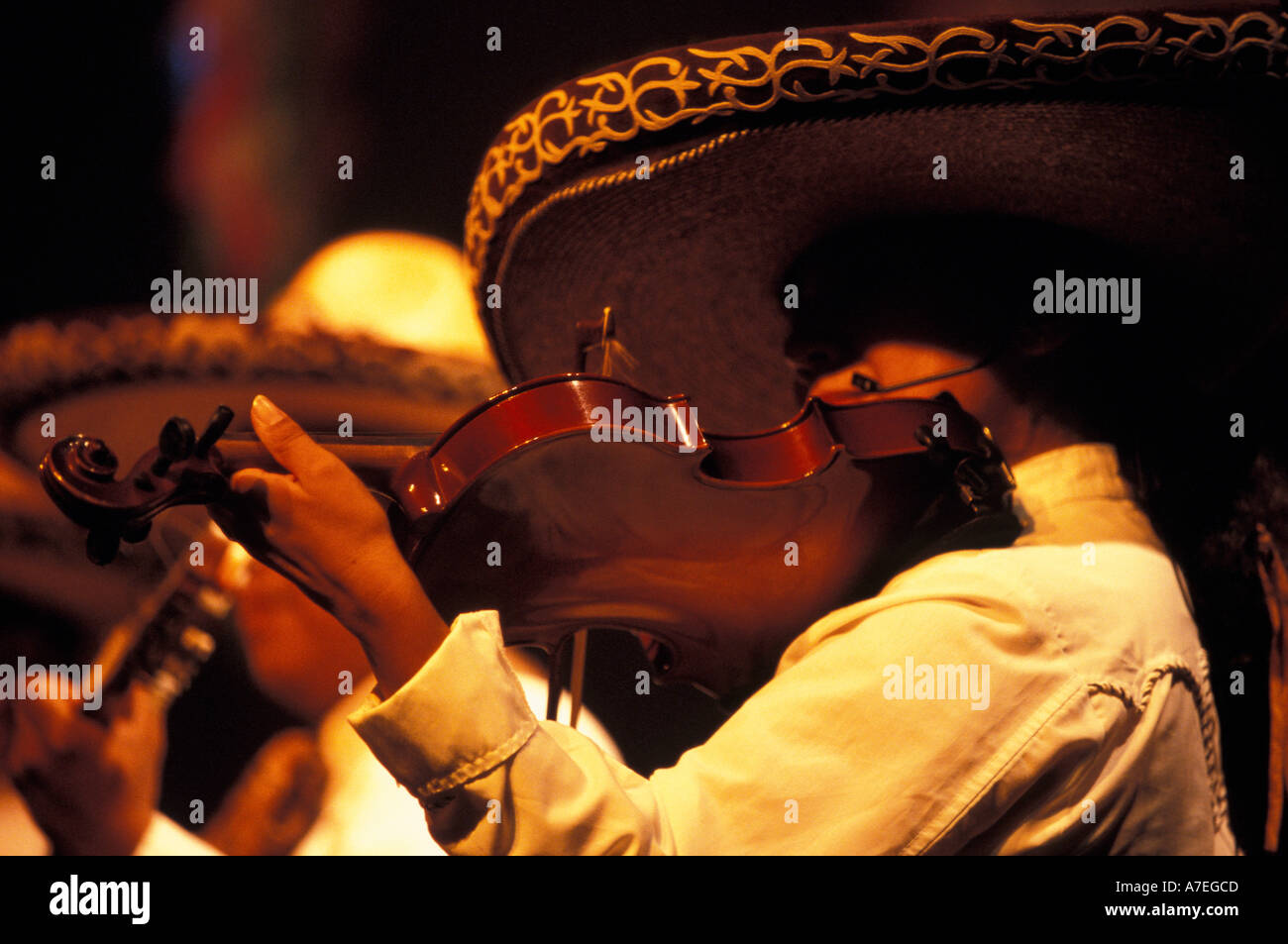 Messico, Cancun, spettacolo folkloristico di danza al Teatro de Cancun. Foto Stock