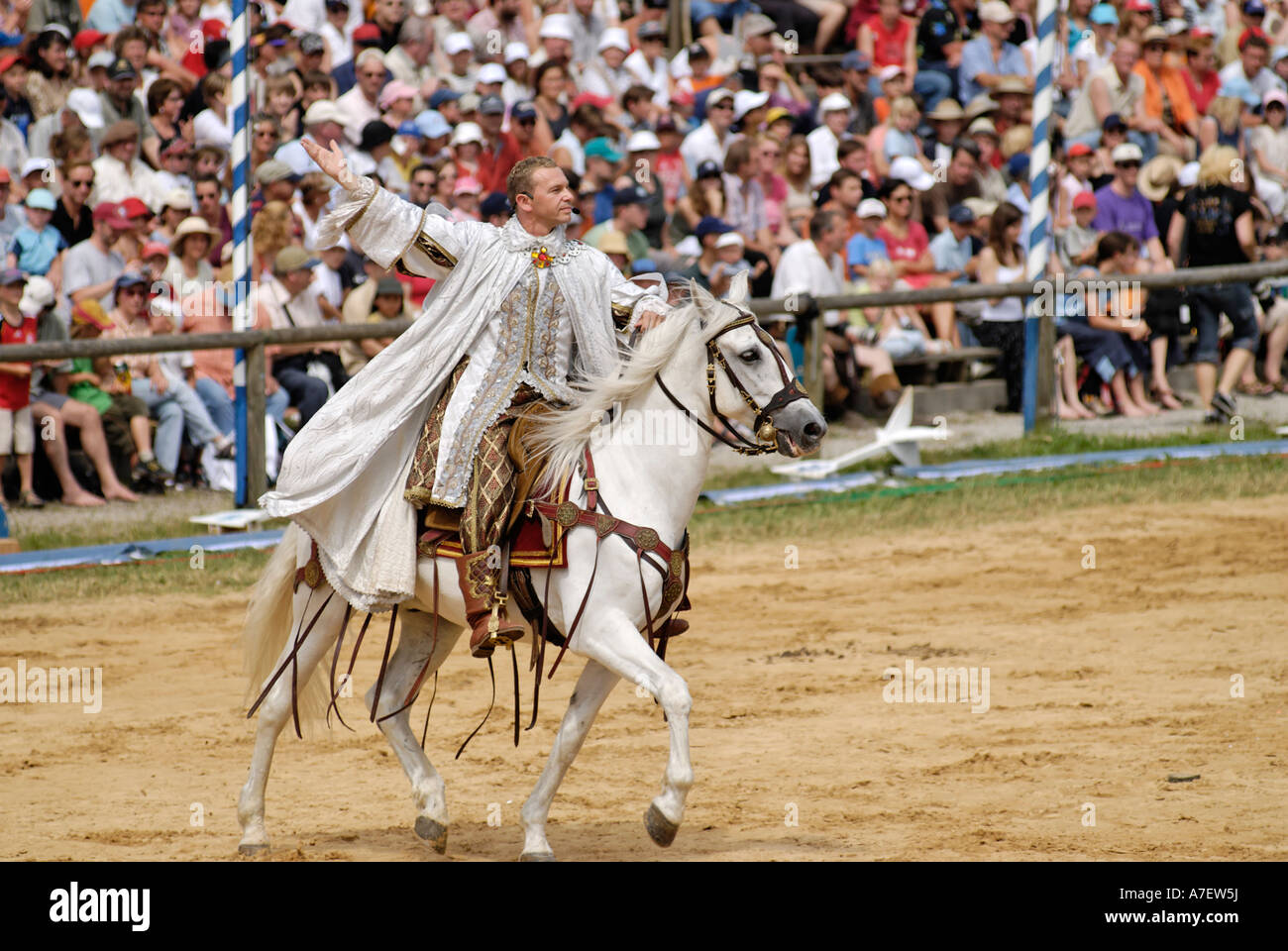 Kaltenberger Ritterspiele torneo di cavalieri al castello di Kaltenberg Alta Baviera Germania Foto Stock