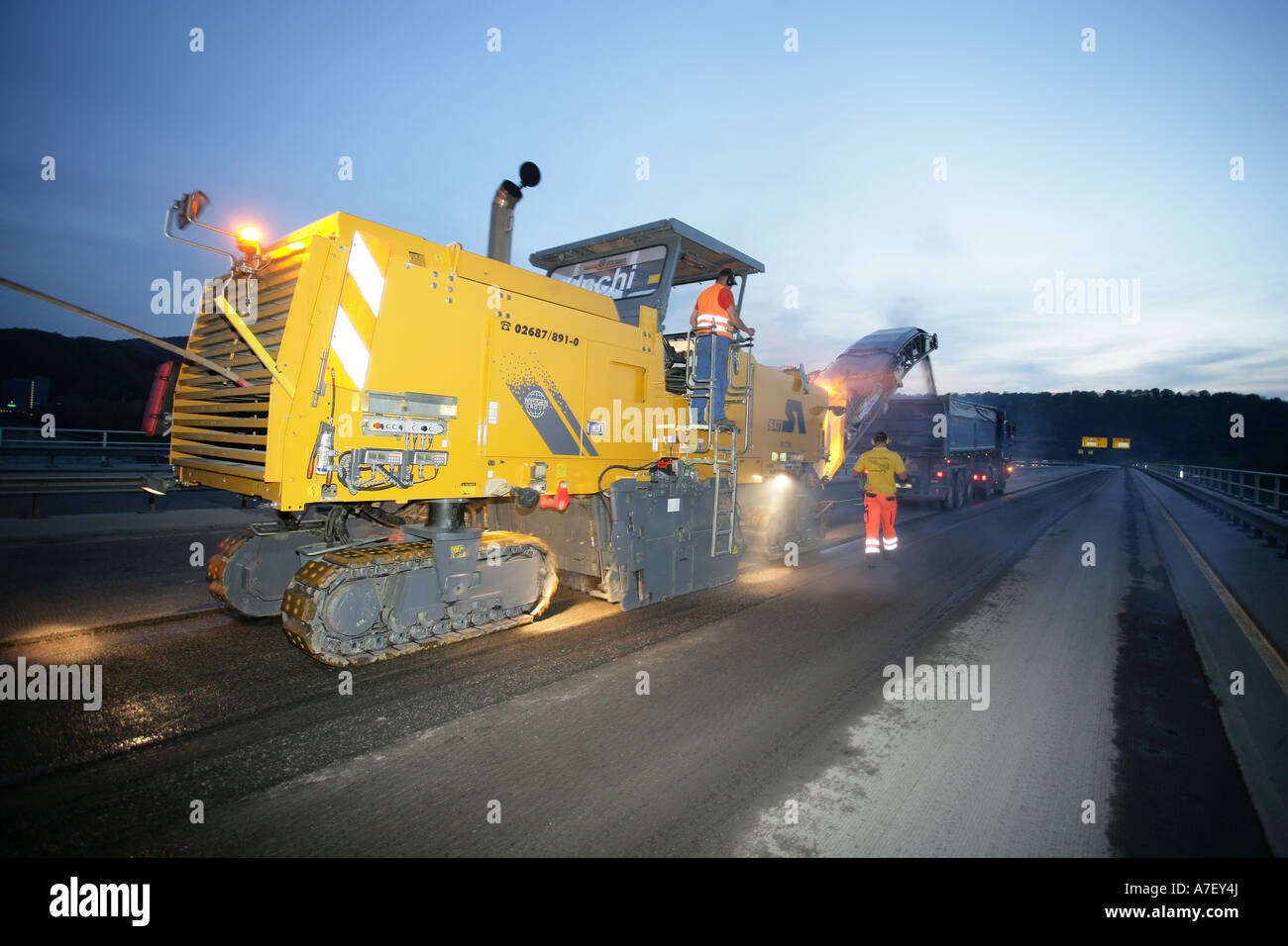 Una strada di Miller è un lavoro notturno Foto Stock